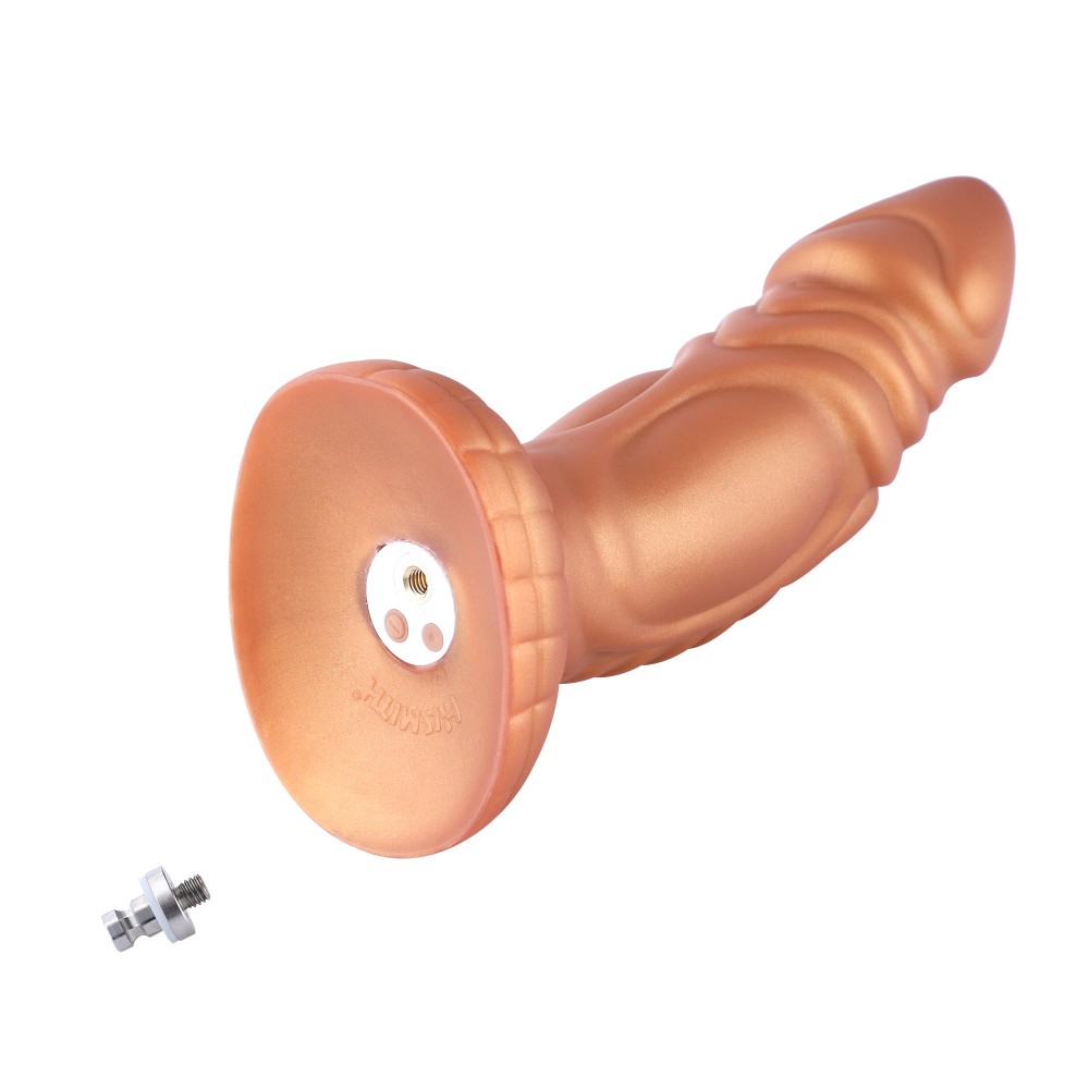  Hismith 8,25" leicht gekrümmter Silikon-Dildo mit KlicLok-System für Hismith Premium-Sexmaschine, 7" Länge zum Einführen, Umfan