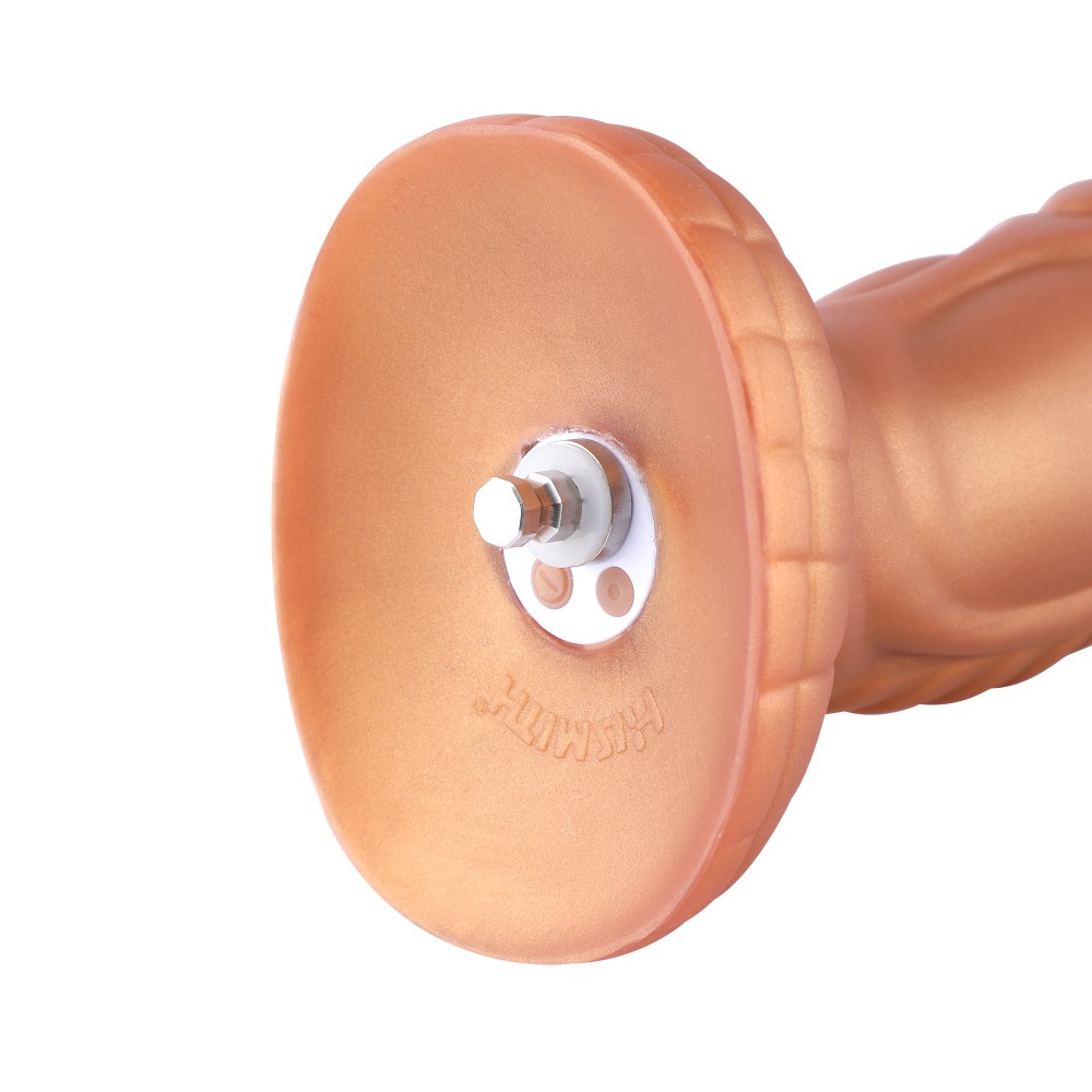  Hismith 8,25" leicht gekrümmter Silikon-Dildo mit KlicLok-System für Hismith Premium-Sexmaschine, 7" Länge zum Einführen, Umfan