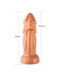 Hismith 20.95 cm leicht gekrümmter Silikon-Dildo mit KlicLok-System für Hismith Premium-Sexmaschine, 17.78 cm Länge zum Einführ