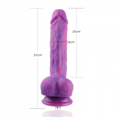 Hismith 8,38 "silikonové dildo pro Hismith Premium Sex Machine se systémem KlicLok