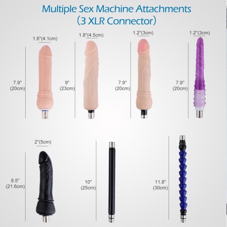 Hismith overkommelig automatisk skide maskine til analsex med 5 3XLR-dildoer