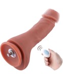 Dildo in silicone a doppia densità Hismith da 21,84 cm per macchina sessuale Hismith Premium con sistema KlicLok, lunghezza inse