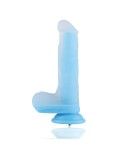 Hismith 8” Glow Dildo, Grows in the Dark Silicone Dong with KlicLok System