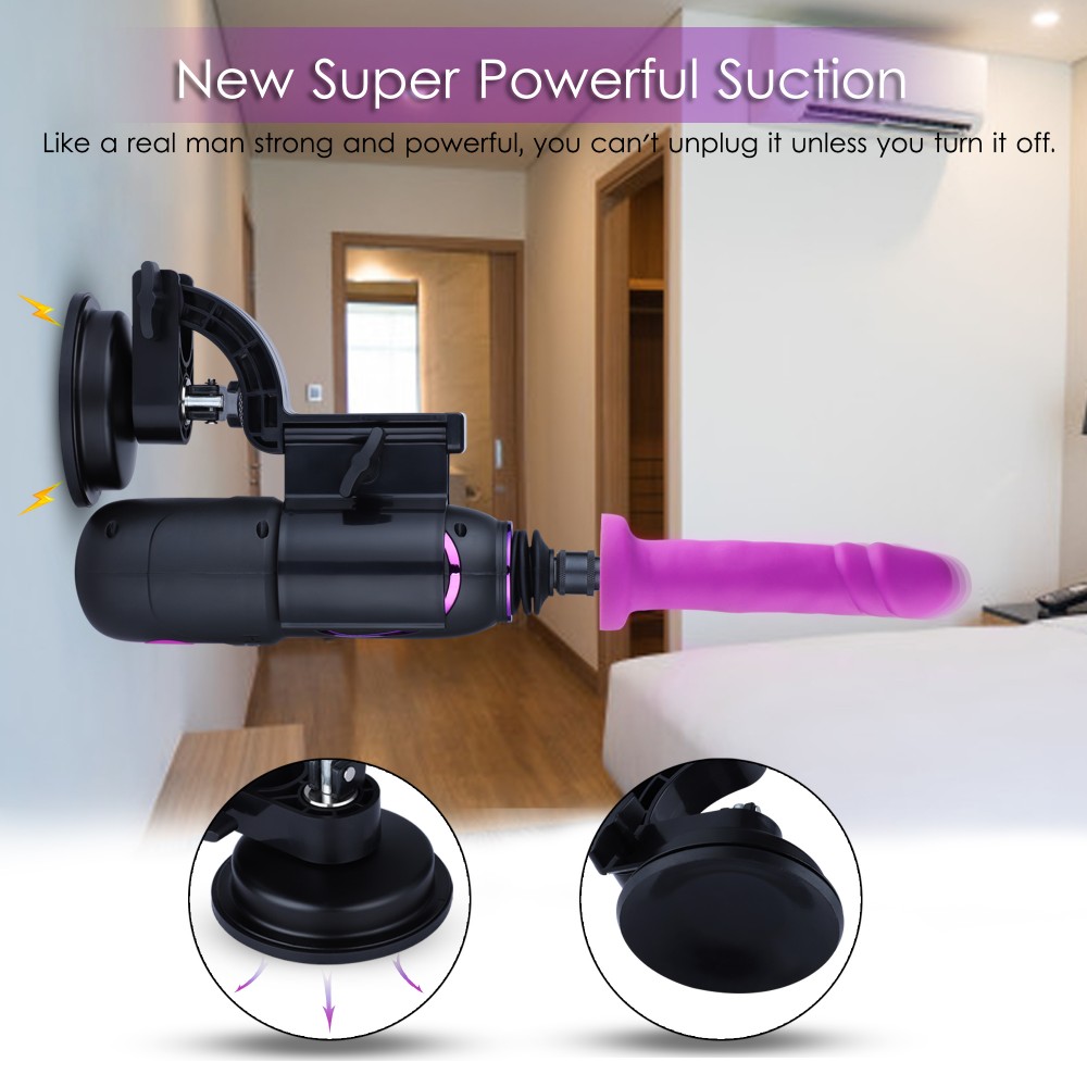 Hismith Pro Traveller 2.0 mit Saughalterung - Tragbare Sexmaschine mit KlicLok-System