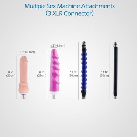 Niedroga automatyczna maszyna do pieprzenia Hismith do seksu analnego z 5 dildami 3XLR