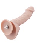 Hismith 7,87 "Dual-Density Realistic Dildo, 6,3" Inertable Länge, Min / Max Breite: 1,73 "/ 1,65" mit Vibration und Heizung Klic