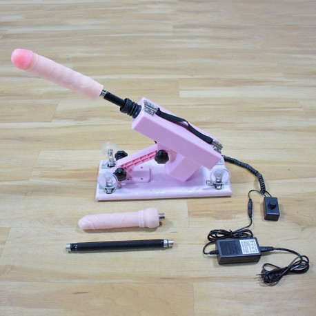 Sex Pink Automatic Masturbator Machine with Super Big Dildo and Anal Masturbation for Men and   Women - Set  H