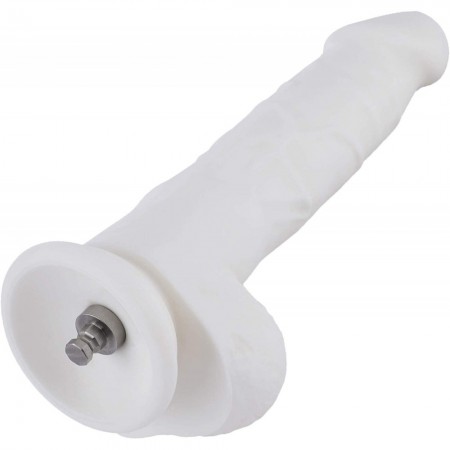 Hismith 8" White Silicone Dildo for Hismith Premium Sex Machine with KlicLok System