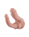 7.28" Double Penis Silicone Dildo for Premium Sex Machine with KlicLok System