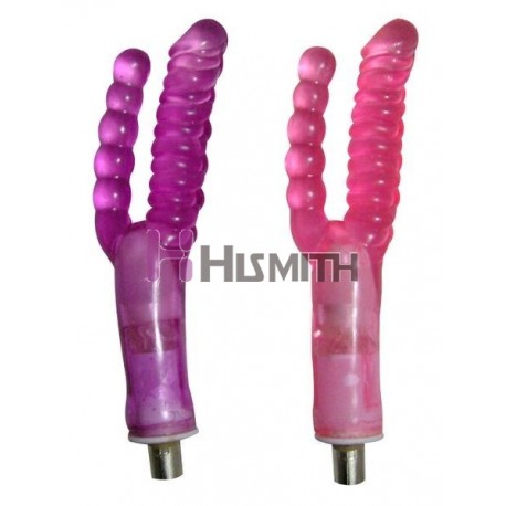 Double Head Realistic Dildo Vaginal and Anal Pleasure Masturbator