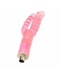 Double Leder Realistisk Dildo Vaginal og Anal Pleasure Masturbator