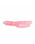 Double Leder Realistisk Dildo Vaginal og Anal Pleasure Masturbator