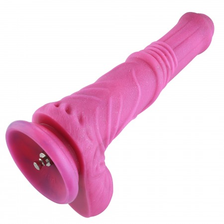 Hismith 26,32 cm Silicone Dream Sky Dildo se systémem KlicLok pro Hismith Premium Sex Machine, 20,56 cm, délka zasunutí, obvod 2