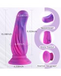 Dildo Hismith Super Les melons da 25,1 cm con ventosa per Hismith Premium Sex Machine