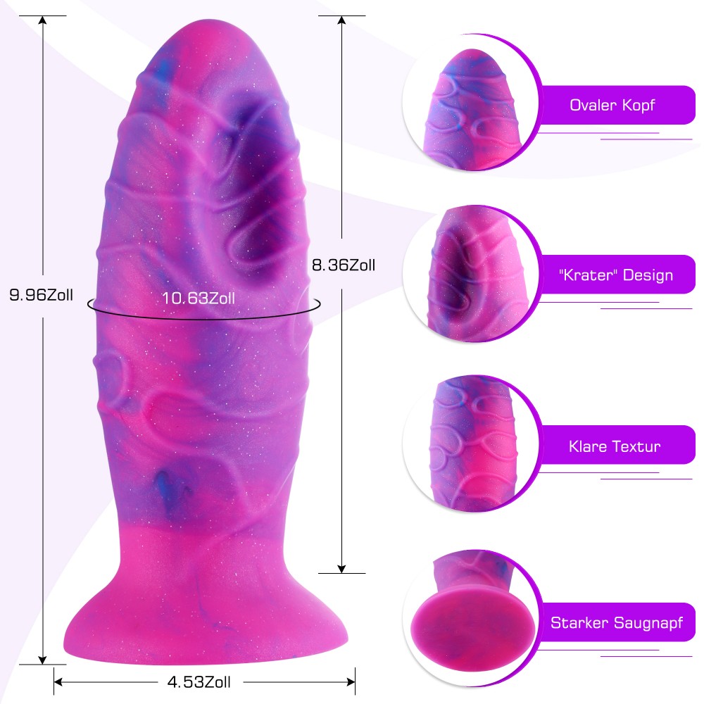 Hismith 25,3 cm Riesiger Drachenei-Dildo mit Saugnapf für Hismith Premium Sex Machine
