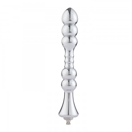 Hismith 8,2" Metallperlen-Analdildo, glatter Aluminium-Analstab mit KlicLok-System für Premium-Sexmaschine