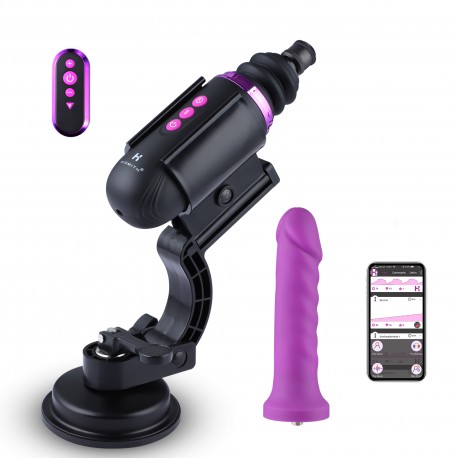 Hismith Capsule - Handhållen Premium Sex Machine med KlicLok System - App Control Mini Sex Machine med resväska