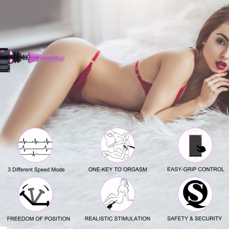 Hismith Capsule - Håndholdt Premium Sex Machine med KlicLok System - App Control Mini Sex Machine med rejsetaske