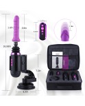 Hismith Capsule - Ręczna maszyna do seksu premium z systemem KlicLok - Kontrola aplikacji Mini maszyna do seksu z torbą podróżną