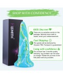 Hismith 25,7 cm Monster dildo (chobotnice, zelené) s přísavkou pro Hismith Premium Sex Machine