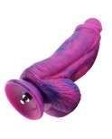 Hismith 9,45 '' obrovské mírně zakřivené silikonové dildo se systémem KlicLok