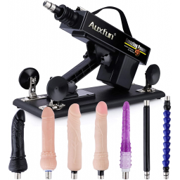 Hismith Erschwingliche automatische Fickmaschine für Analsex mit 5 3XLR Dildos