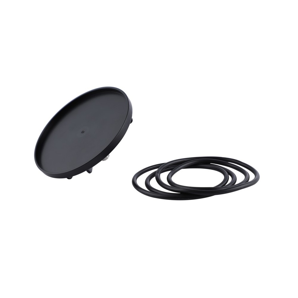 Hismith Suction Cup Adapter for Non-suction Dildos, with 2 Pair Rubber Bands