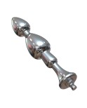 Hismith 6,15” kovové korálkové anální dildo, hladká hliníková anální hůlka se systémem KlicLok pro prémiový erotický stroj na ka