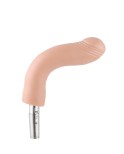 Auxfun Glatter TPE-Dildo mit eingebautem Kiel， 3XLR-Anschluss