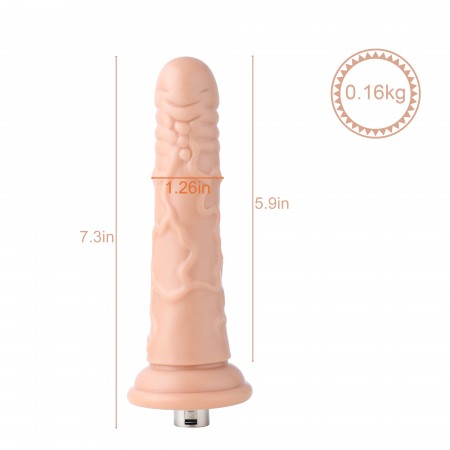 Auxfun Veins Ringe TPE-Dildo mit 3XLR-Anschluss