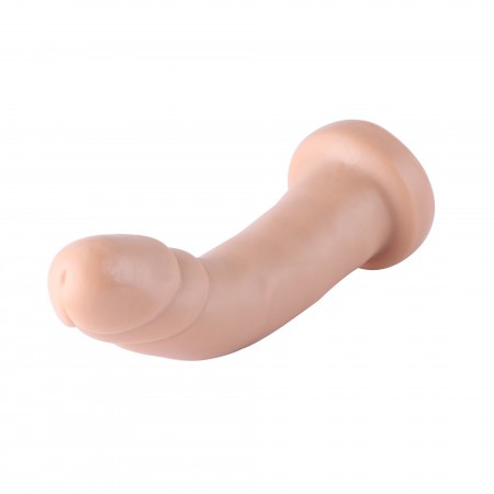 Auxfun glatt mit Ringen TPE-Dildo mit 3XLR-Anschluss