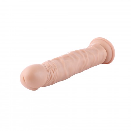 Auxfun Ekstra-længde vener med fleksibel rør TPE dildo med 3XLR Connector