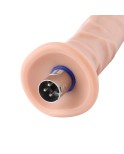 Auxfun Extralange Venen mit flexiblem Rohr TPE-Dildo mit 3XLR-Anschluss