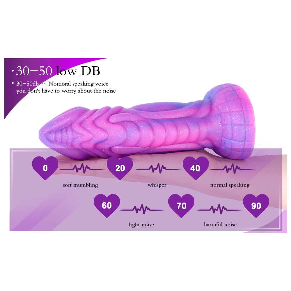 Dildo vibrante Hismith 8'' con 3 velocità + 4 modalità con sistema KlicLok