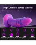 Hismith 8'' Vibrierender Dildo mit 3 Geschwindigkeiten + 4 Modi mit KlicLok-System