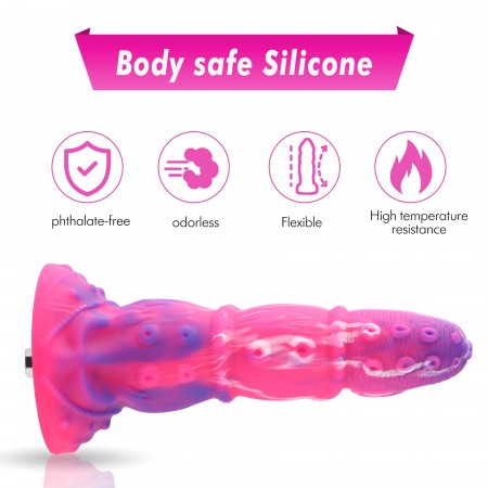 Hismith 8,59 Zoll Silikon-Tentakel-Dildo mit KlicLok-Anschluss