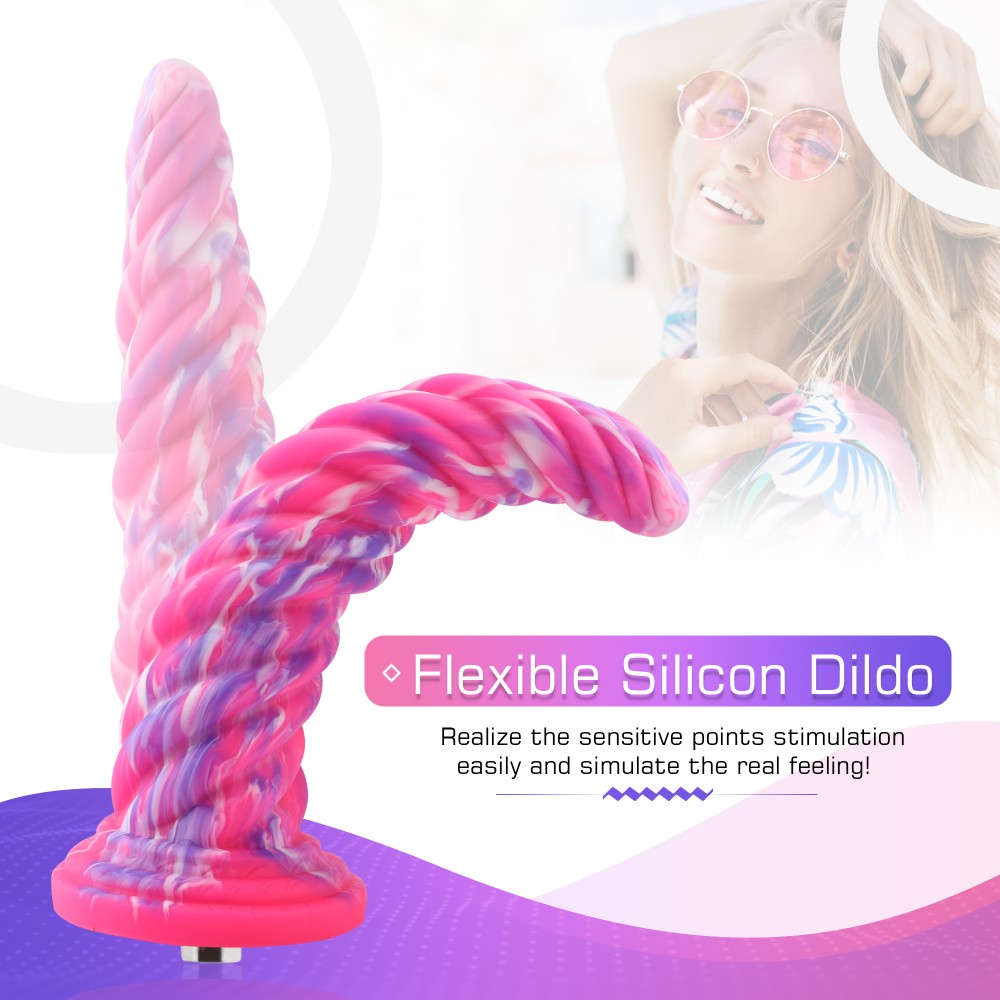 Dildo tornado Hismith da 25,7 cm per Hismith Premium Sex Machine con connettore kliclok