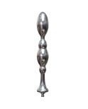 Hismith 8,48" Metal Bead Anal Dildo, Max Width 1,26", Mini Width 0,6", Glat Aluminium Anal Wand med KlicLok System til Premium S