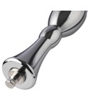 Hismith 8,48" Metal Bead Anal Dildo, Max Width 1,26", Mini Width 0,6", Glat Aluminium Anal Wand med KlicLok System til Premium S