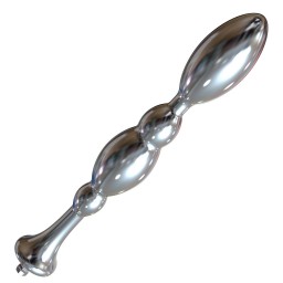 Hismith 8,48" Analdildo mit Metallperlen, max. Breite 1,26", Minibreite 0,6", glatter Aluminium-Analstab mit KlicLok-System für 