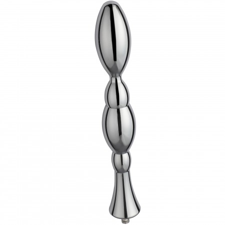 Hismith 8,48" Metal Bead Anal Dildo, Max Width 1,26", Mini Width 0,6", Glat Aluminium Anal Wand med KlicLok System til Premium S