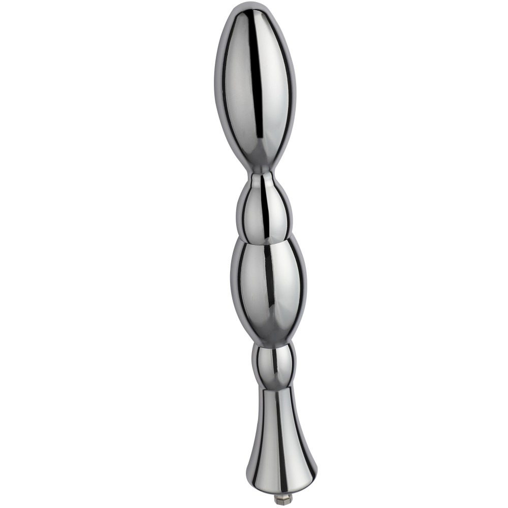 Hismith 8,48" Metal Bead Anal Dildo, Max Width 1,26", Mini Width 0,6", Glat Aluminium Anal Wand med KlicLok System til Premium S