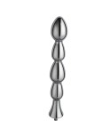 Hismith 8,43" Metal Bead Anal Dildo, Max Width 1,26", Mini Width 0,443", Glat Aluminium Anal Wand med KlicLok System til Premium