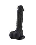 Hismith 12.4 inches Silicone Tentacle Dildo with KlicLok Connector, Black Silicone Material KlicLok System.