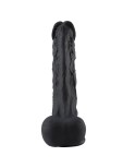 Hismith 12,4 Zoll Silikon-Tentakel-Dildo mit KlicLok-Anschluss, KlicLok-System aus schwarzem Silikonmaterial.