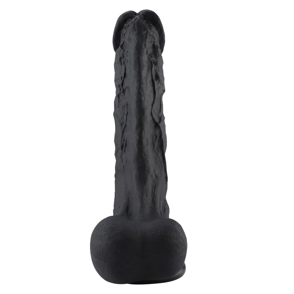 Hismith 12,4 tommer silikone tentakel dildo med KlicLok Connector, sort silikone materiale KlicLok System.
