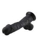 Hismith 12,4 Zoll Silikon-Tentakel-Dildo mit KlicLok-Anschluss, KlicLok-System aus schwarzem Silikonmaterial.