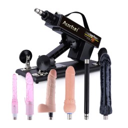 Hismith Basic Sex Machine Bundle for kvinner med 5 dildoer