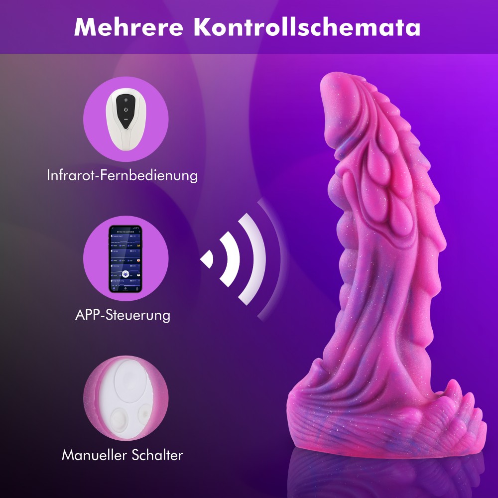  Wildolo 003 Monster Dildo with APP Control, Pink