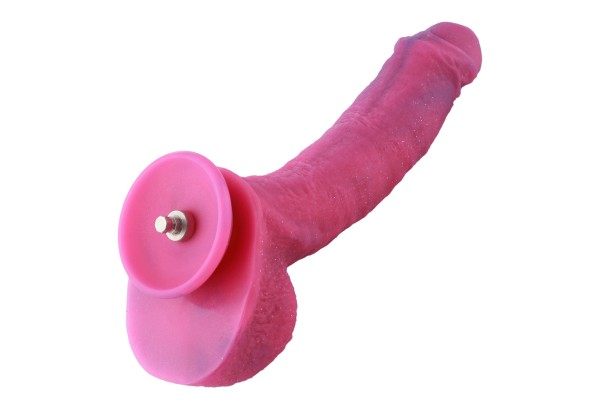 HISMITH Dildo in silicone curvo da 9,7" con sistema KliLok, polvere per torcia in silicone Dildo - serie Fantasy star